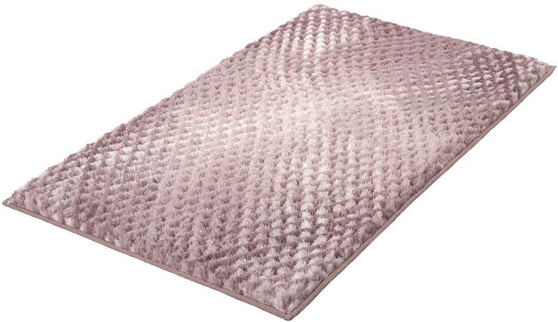 Dywanik łazienkowy Kleine Wolke 100 x 60 cm prostokątny różowy Old Rose poliester 1 szt.