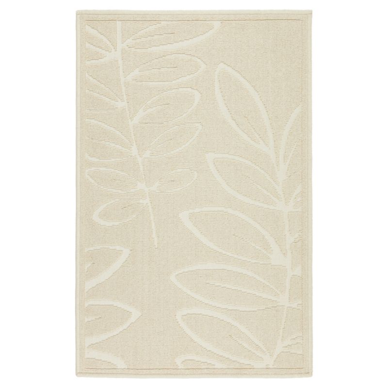Dywanik łazienkowy Lino 50x80 cm e-floor bawełna egipska roślinny beżowy 1 szt