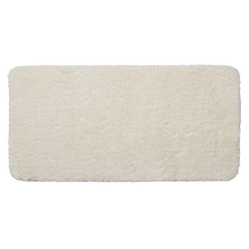 Dywanik łazienkowy Sealskin Angora antypoślizgowy poliester 70x140 cm zimny biały 1 szt