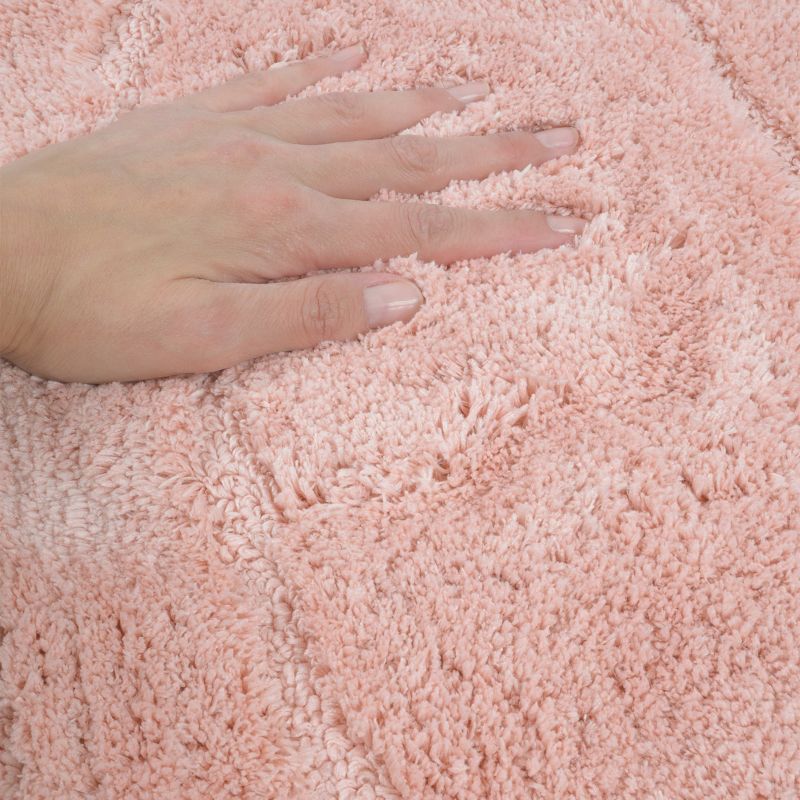 Dywanik łazienkowy Soft 50x80 cm e-floor owalny różowy 1 szt