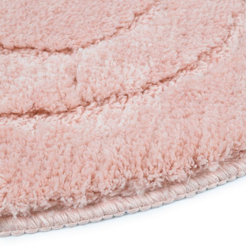 Dywanik łazienkowy Soft 50x80 cm e-floor owalny różowy 1 szt
