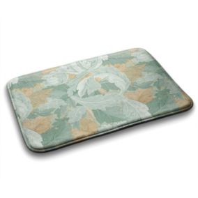 Dywanik łazienkowy Tulup 75x45cm Liście rośliny Mikrofibra Wodoodporny 1 szt.