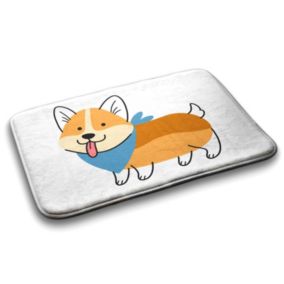 Dywanik łazienkowy Tulup 75x45cm Pies Shiba Inu Poliester Antypoślizgowy 1 szt.
