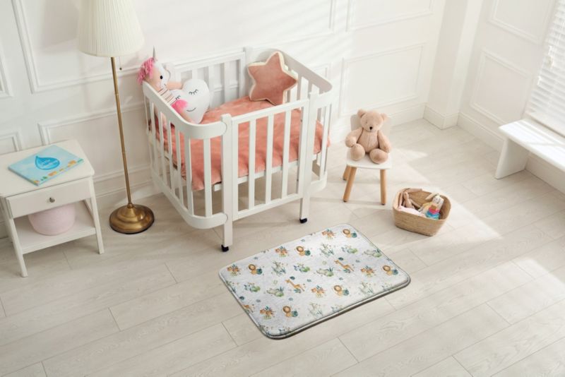 Dywanik dla dzieci Tulup 90x60cm Zwierzęta w dżungli Miękki i antypoślizgowy 1 szt.