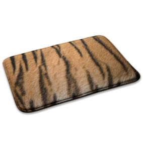 Dywanik do sypialni Tulup 75x45cm Futro tygrysa Miękki i antypoślizgowy 1 szt.