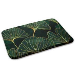 Dywanik do sypialni Tulup 75x45cm Liście miłorzębu Miękki i antypoślizgowy 1 szt.