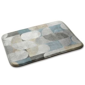 Dywanik do sypialni Tulup 90x60cm Geometryczny wzór Miękki i antypoślizgowy 1 szt.