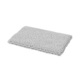 Dywanik łazienkowy GoodHome Graphene 50 x 80 cm biały