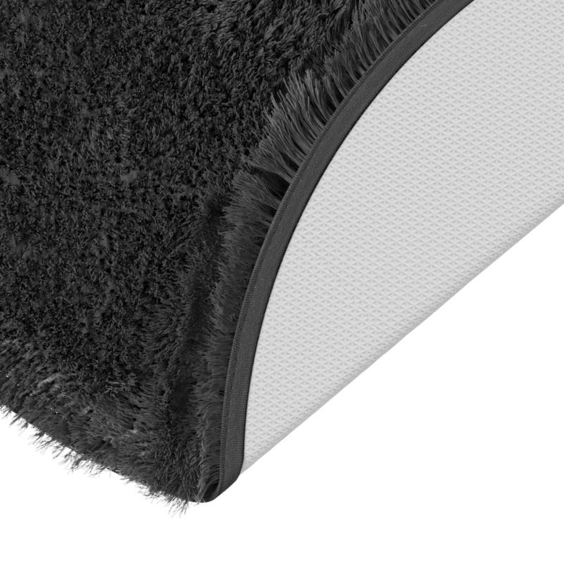 Dywanik łazienkowy GoodHome Sedna okrągły 70 cm antracyt