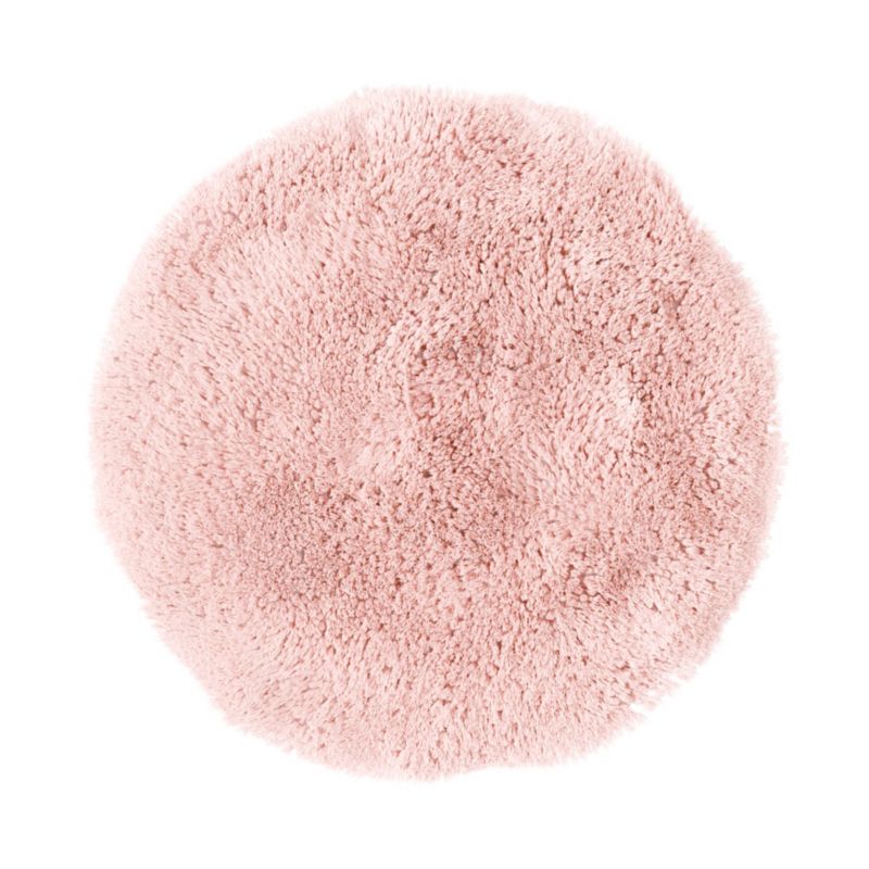 Dywanik łazienkowy GoodHome Sedna okrągły 70 cm róż pudrowy