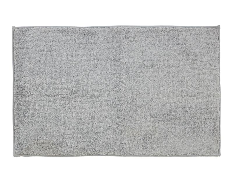 Dywanik łazienkowy Liao 50 x 80 cm srebrny