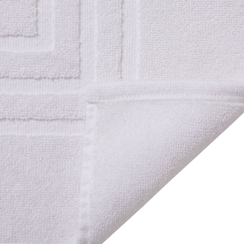 Dywanik łazienkowy Palmi bawełniany 50 x 80 cm biały