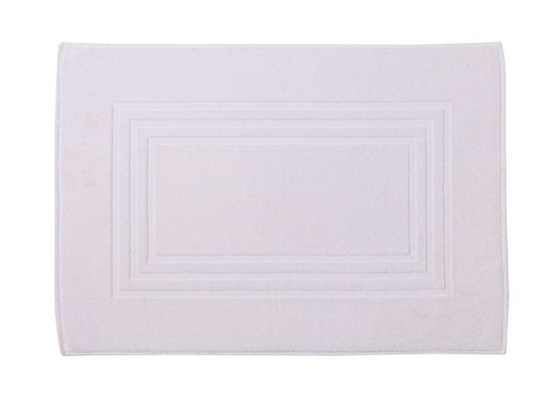 Dywanik łazienkowy Palmi bawełniany 60 x 90 cm biały