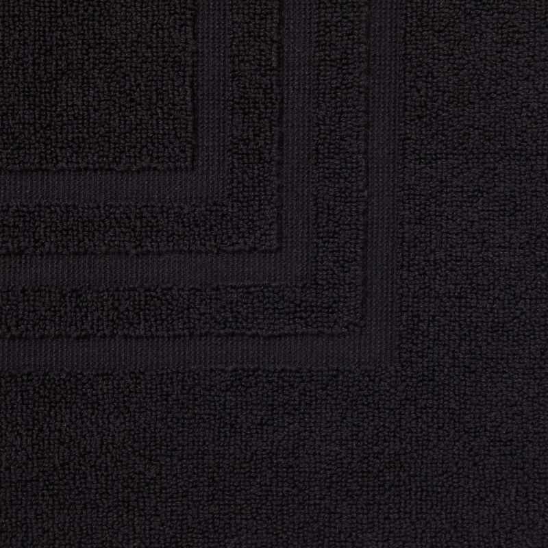 Dywanik łazienkowy Palmi bawełniany 60 x 90 cm czarny