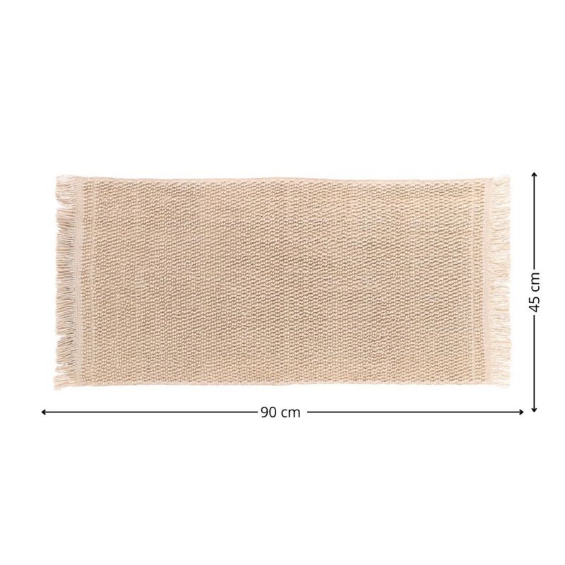 Dywanik LINA Tendance 45x90 cm beż bawełniany 1 szt.