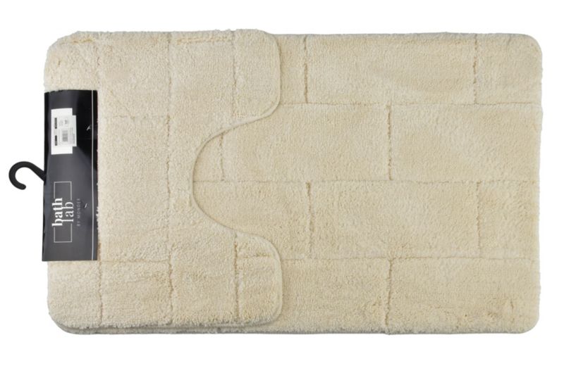 Dywaniki łazienkowe tekstylne MONDEX  ZAC Komplet 50x40/50x80 cm kremowe 2 szt