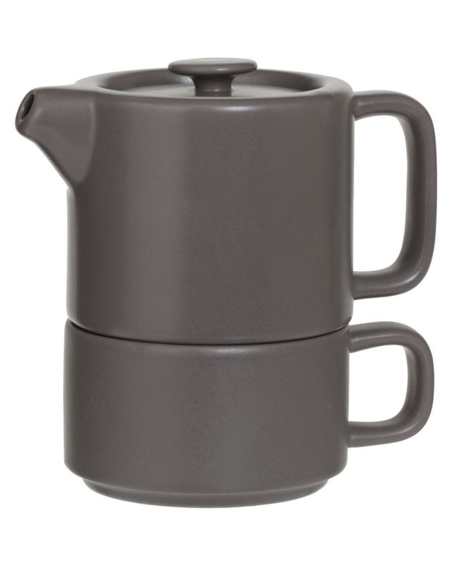 Dzbanek z filiżanką Natural Taupe Secret de Gourmet brązowy 400 ml 1 szt.