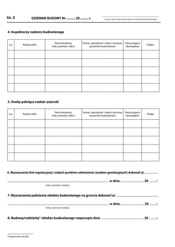 Dziennik budowy