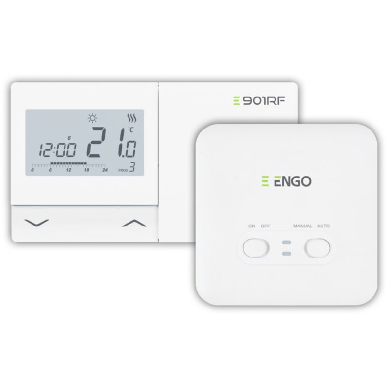 E901RF - Bezprzewodowy, elektroniczny regulator temperatury - tygodniowy, seria ENGO 1 szt.