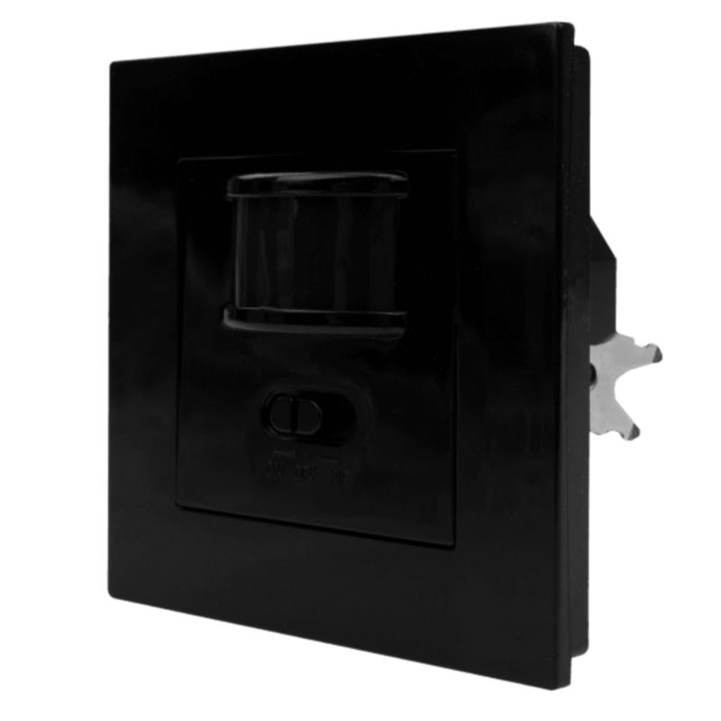 Eco-Light Czujnik Ruchu Pir Naścienny 160 Stopni Do Puszki Czarny Ec61074