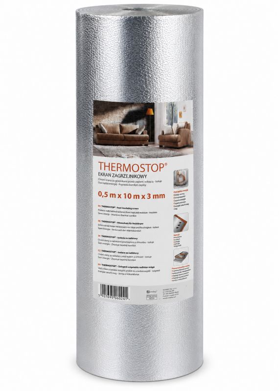 Ekran zagrzejnikowy mata aluminiowa izolacyjna THERMOSTOP Marbet Design 10mb 1 szt.