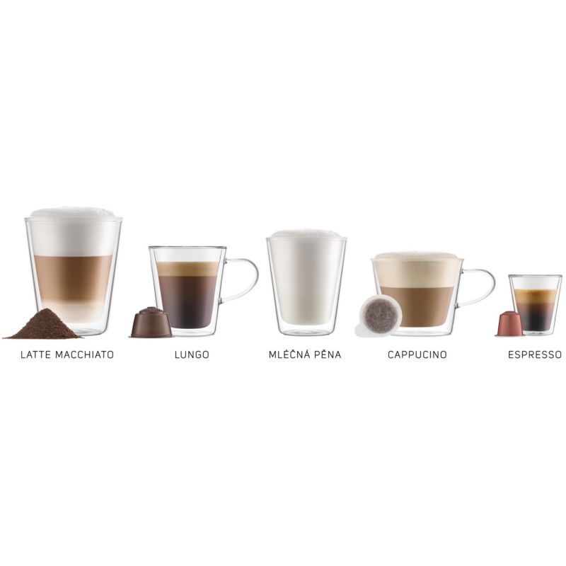 Ekspres Do Kawy Kapsułkowy 3w1 Sencor SCC 3000BK 1450W Nespresso Dolce Gusto 1szt