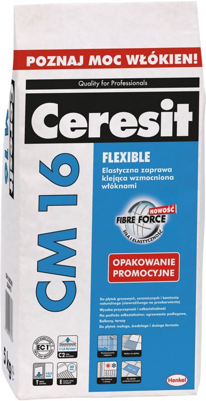 Elastyczna zaprawa klejąca Ceresit CM 16 Flexible 5 kg