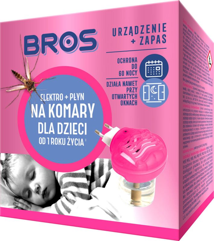 Elektrofumigator dla dzieci Bros na komary