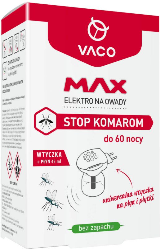 Elektrofumigator Vaco Elektro max + płyn na komary 45 ml