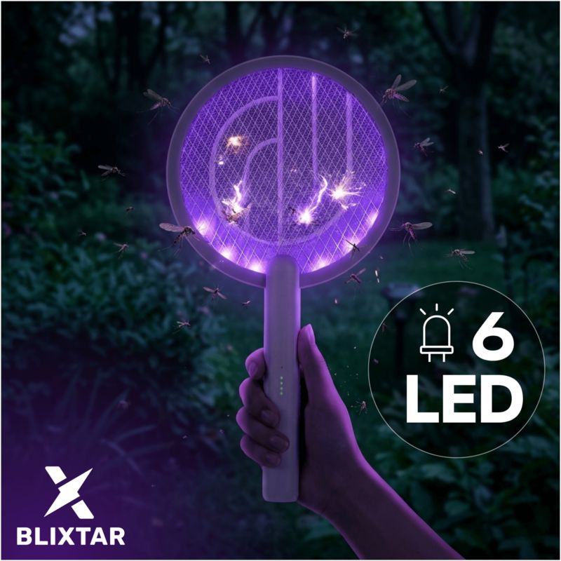 Elektryczna łapka na komary 2W1 Blixtar B-EZO-SWATTER Lampa LED Owadobójcza