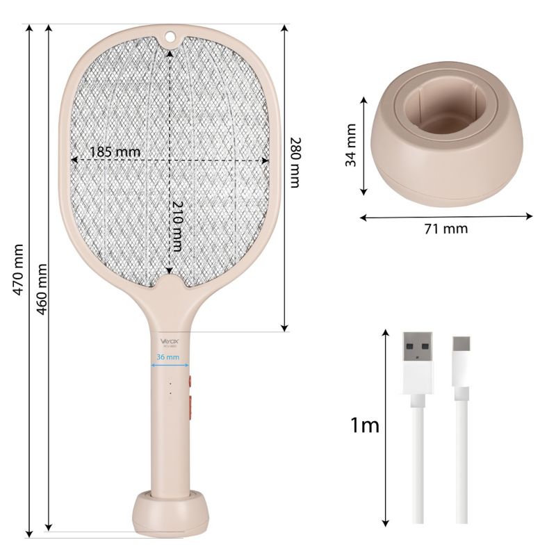 Elektryczna łapka owadobójcza Vayox IKV-960 na muchy komary USB 1 szt.