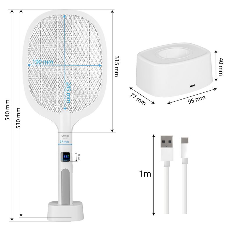 Elektryczna łapka owadobójcza Vayox IKV-991 na muchy komary USB 1 szt.