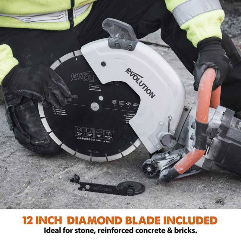 Elektryczna piła do betonu Evolution R300DCT z tarczą diamentową 300mm 1 szt.