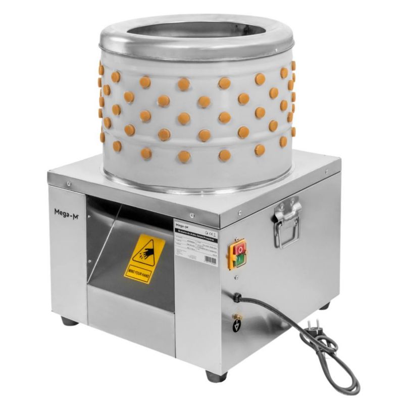Elektryczna skubarka obierak do drobiu Mega-M 40cm Piór Gołębi Przepiórek 180W 230V 1szt.