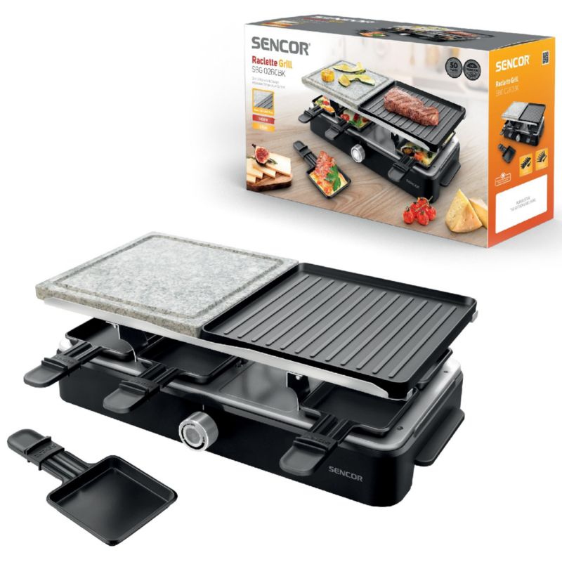 Elektryczny Grill Sencor SBG 0260BK Przenośny 2W1 1szt