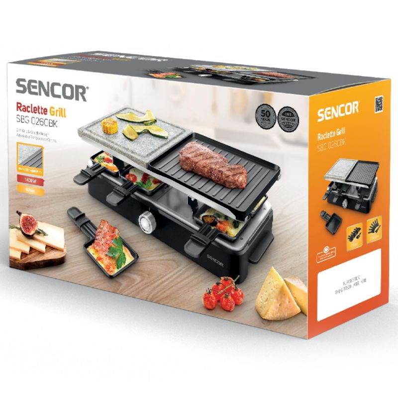 Elektryczny Grill Sencor SBG 0260BK Przenośny 2W1 1szt