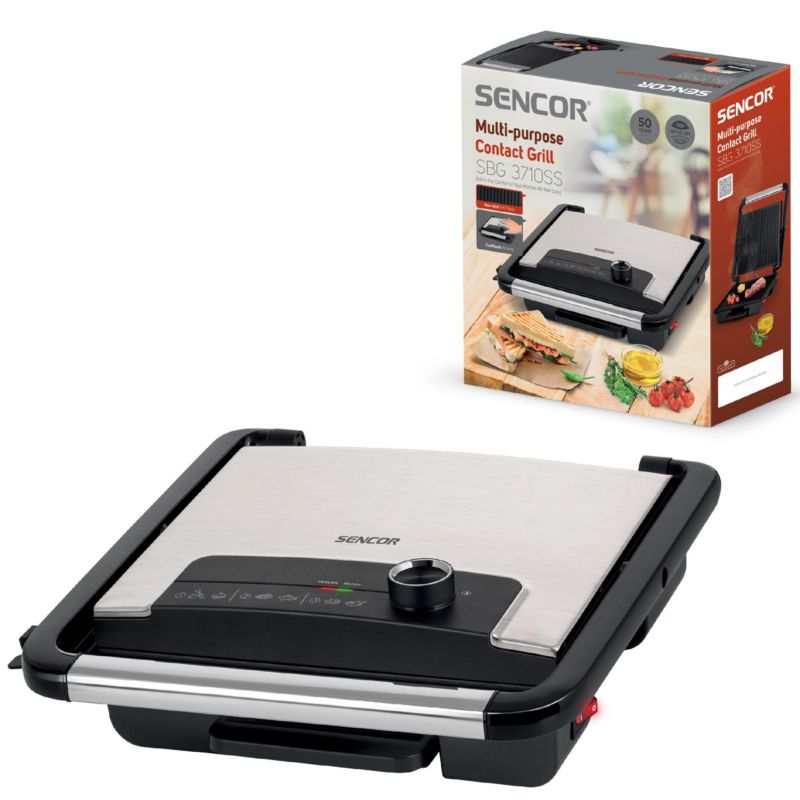Elektryczny Grill Sencor SBG 3710SS Przenośny 2000W 1szt