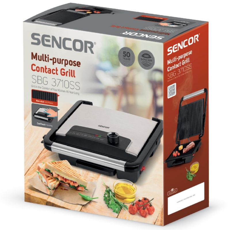 Elektryczny Grill Sencor SBG 3710SS Przenośny 2000W 1szt
