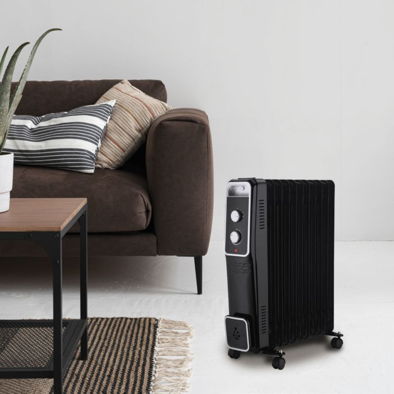 Elektryczny grzejnik przenośny olejowy Sannover Baneos Luxe 2000 W Czarny 1 szt.