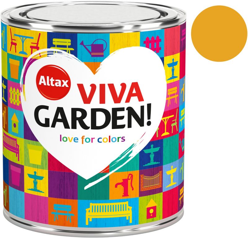 Emalia akrylowa Altax Viva Garden słonecznikowy ogród 0,75 l