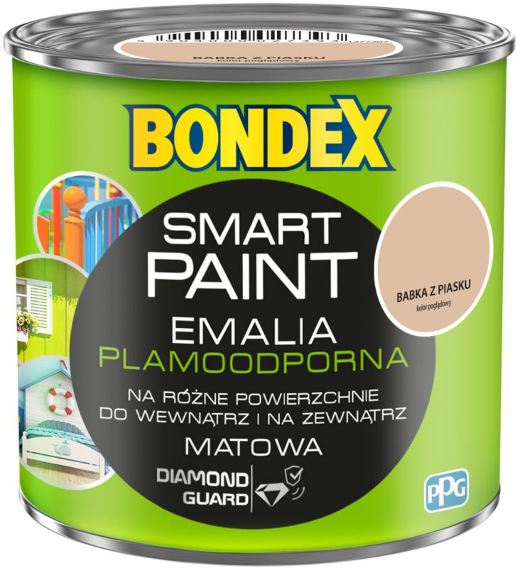 Emalia akrylowa Bondex Smart Paint babka z piasku 0,2 l