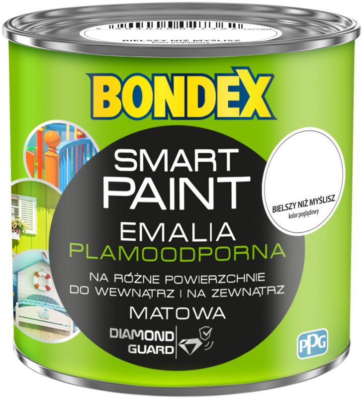 Emalia akrylowa Bondex Smart Paint bielszy niż myślisz 0,2 l