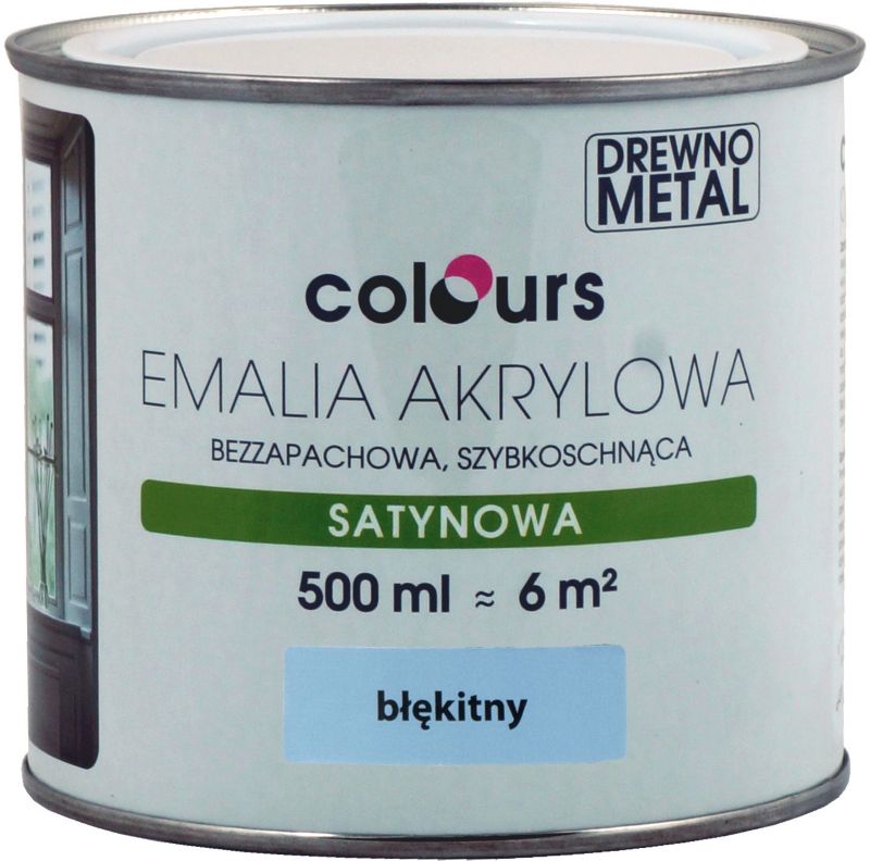 Emalia akrylowa Colours błękitna 0,5 l