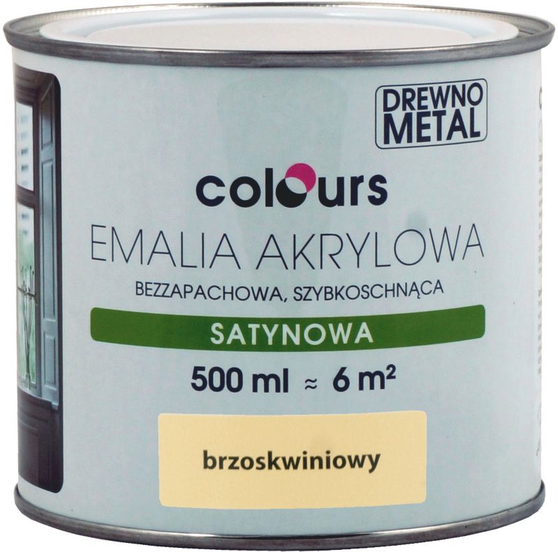 Emalia akrylowa Colours brzoskwiniowa 0,5 l