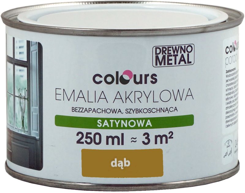 Emalia akrylowa Colours dąb 0,25 l