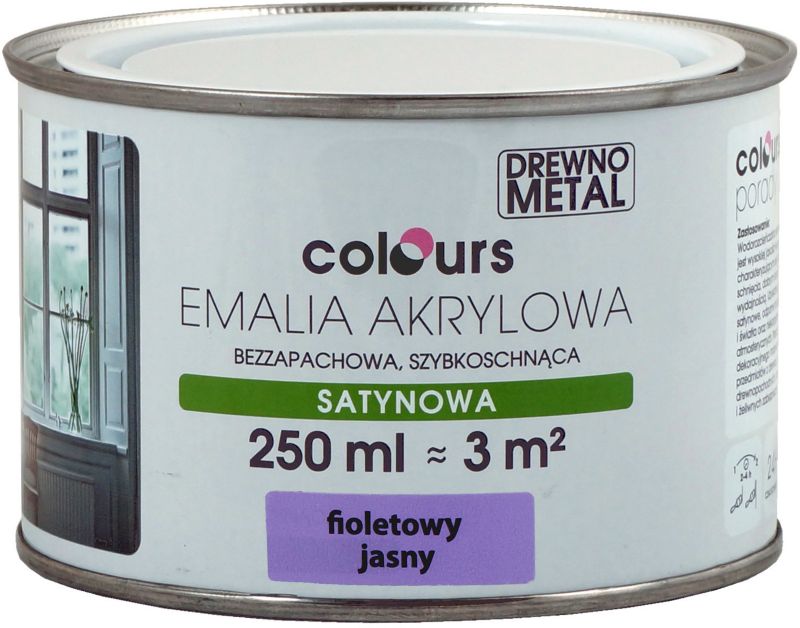 Emalia akrylowa Colours fioletowa jasna 0,25 l
