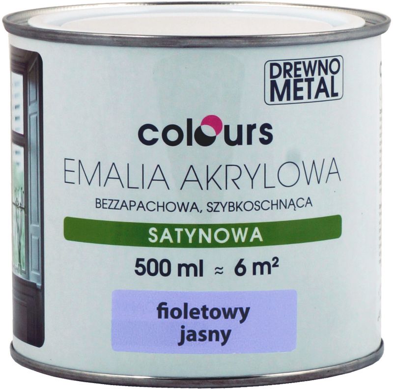 Emalia akrylowa Colours fioletowa jasna 0,5 l