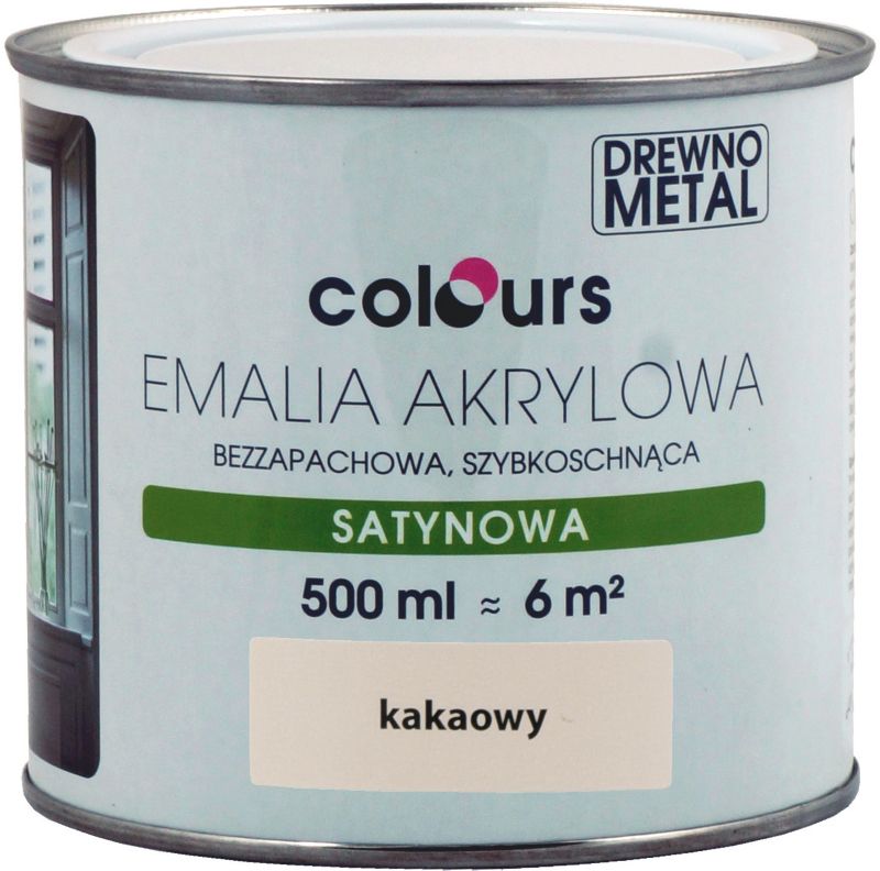 Emalia akrylowa Colours kakaowa 0,5 l