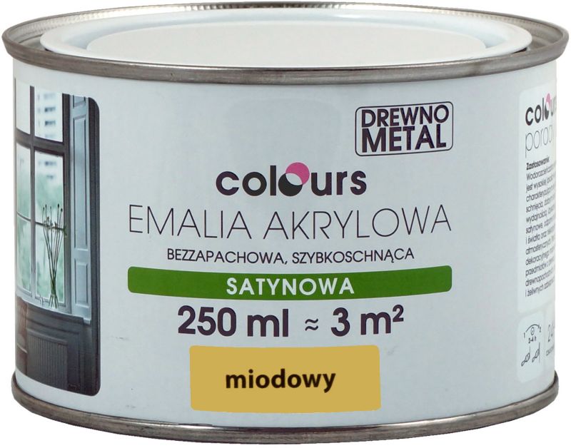 Emalia akrylowa Colours miodowa 0,25 l