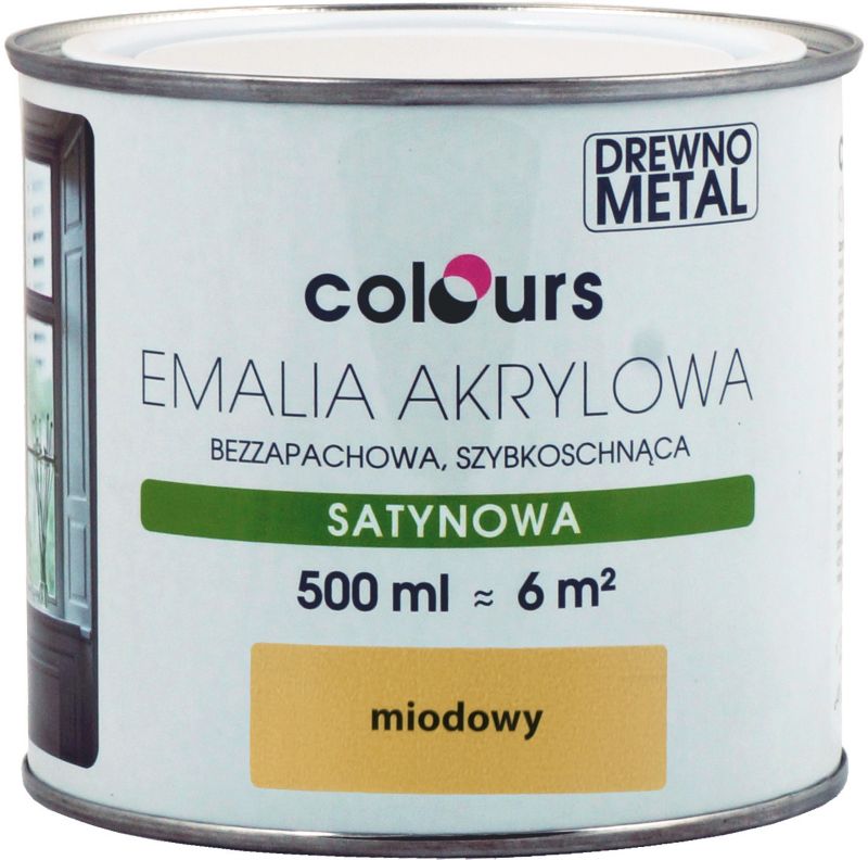 Emalia akrylowa Colours miodowa 0,5 l